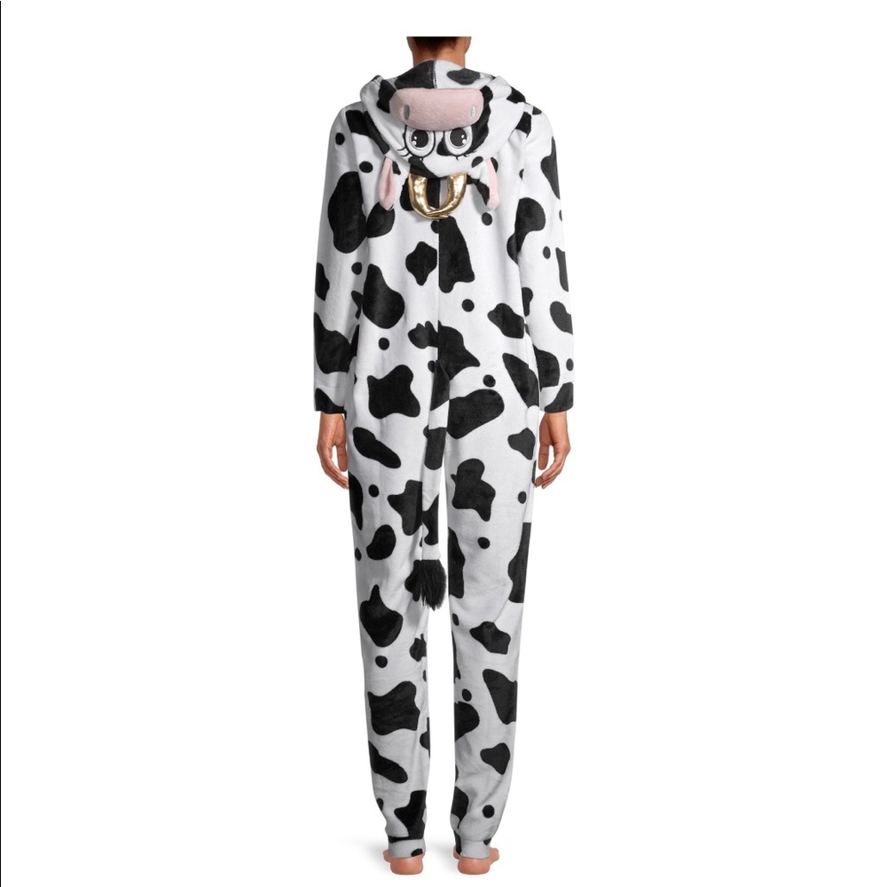 2X COW HOODED ZIP UP ONSIE